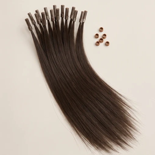Illustrative image of I-Tip & Micro-Ring Hair Extensions